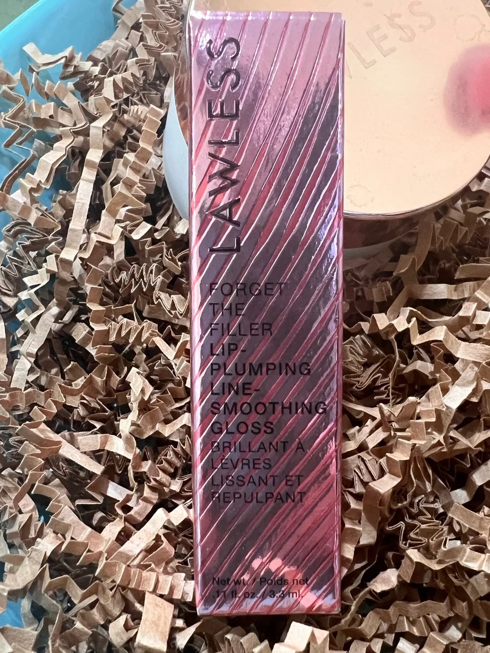 Lawless Forget The Filler Perfecting Cream & 4 Lip Glosses~$208 Retail~Full Size